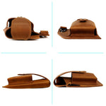 Marsupio uomo vintage in vera pelle per sport outdoor