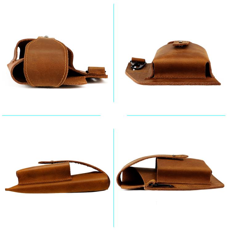 Marsupio uomo vintage in vera pelle per sport outdoor