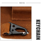 Marsupio uomo vintage in vera pelle per sport outdoor