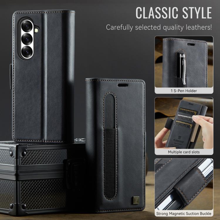 Custodia in pelle con portafoglio per Samsung Galaxy Z Fold7 5G