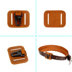 Portachiavi in pelle Crazy Horse con fibbia becco d'aquila