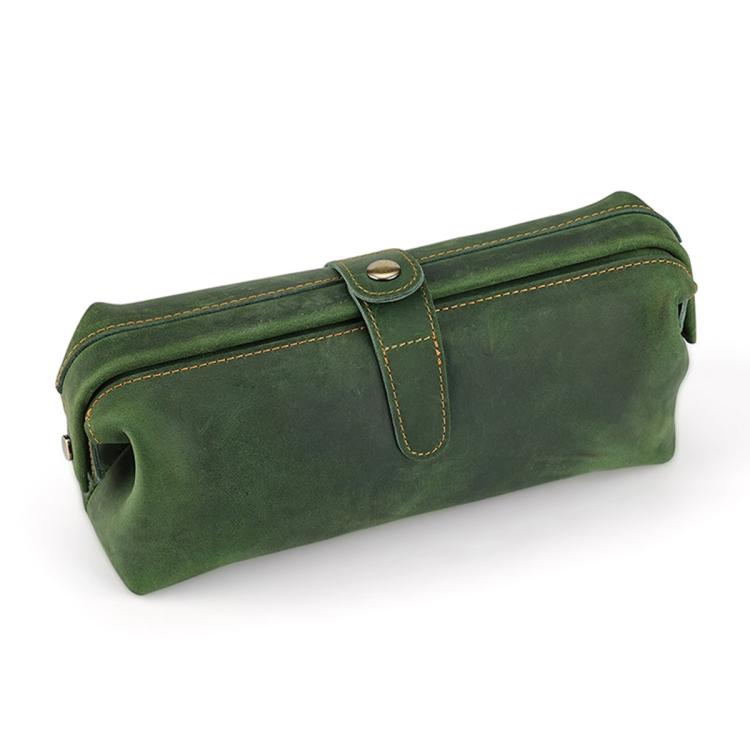 Pochette vintage in vera pelle grande capacità