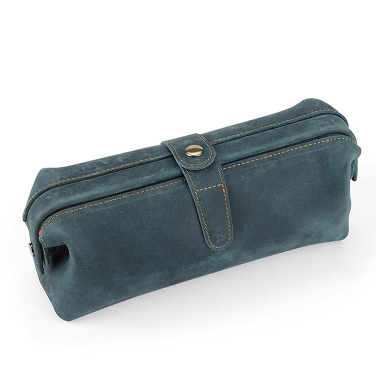 Pochette vintage in vera pelle grande capacità