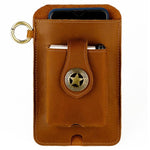 Marsupio uomo vintage in vera pelle con custodia cellulare