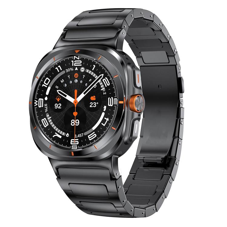 Cinturino per orologio in lega di titanio con fibbia piatta a forma di I., For Samsung Galaxy Ultra 47mm / Ultra 2025