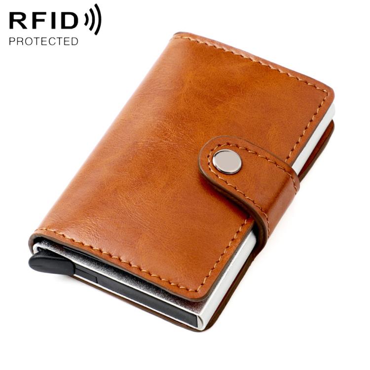 Portafoglio multi-carta in lega di alluminio con protezione RFID