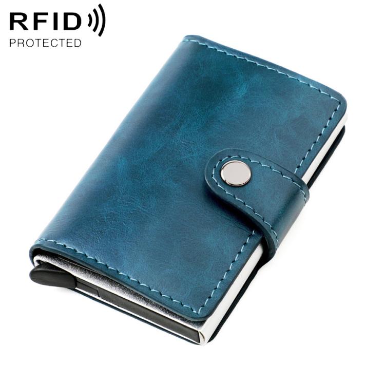 Portafoglio multi-carta in lega di alluminio con protezione RFID