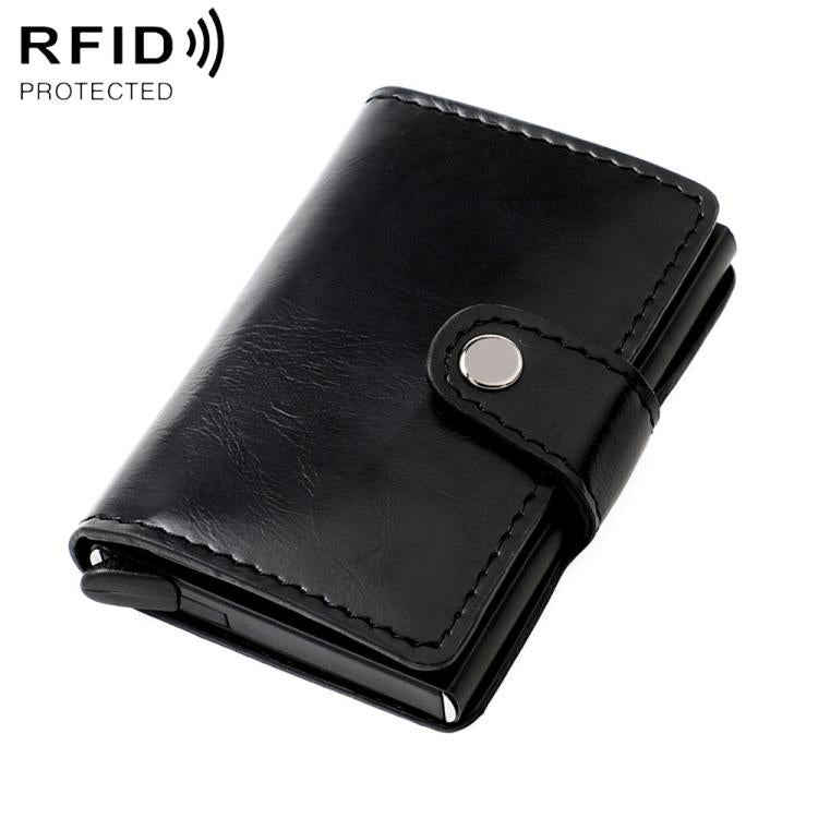 Portafoglio multi-carta in lega di alluminio con protezione RFID