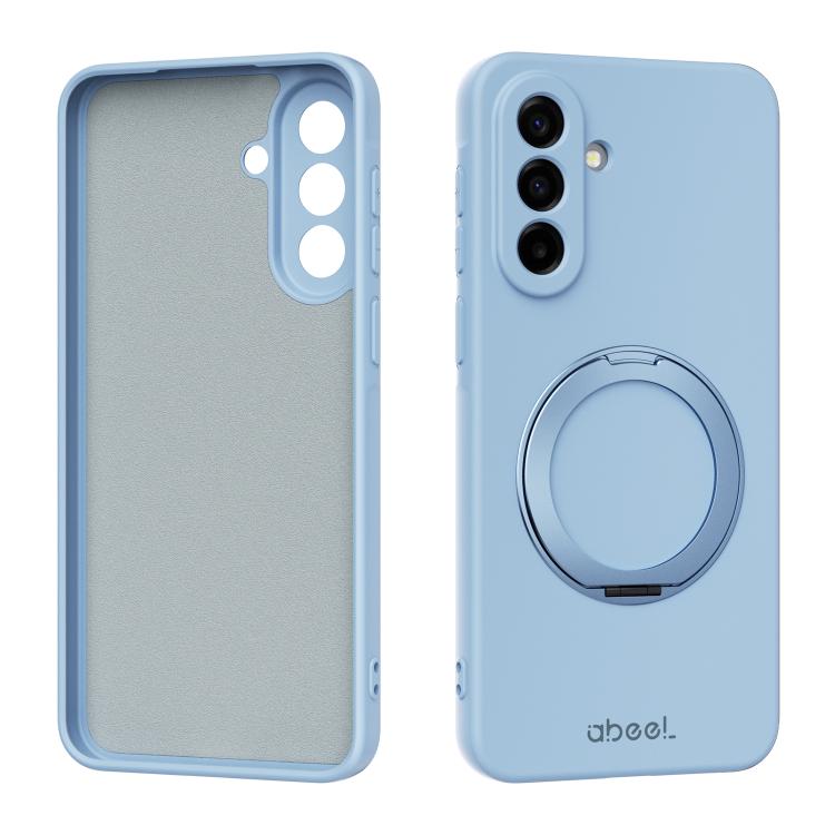 Custodia silicone liquido magnetica con supporto per Samsung Galaxy A57, A37 e