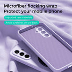 Custodia silicone liquido magnetica con supporto per Samsung Galaxy A57, A37 e