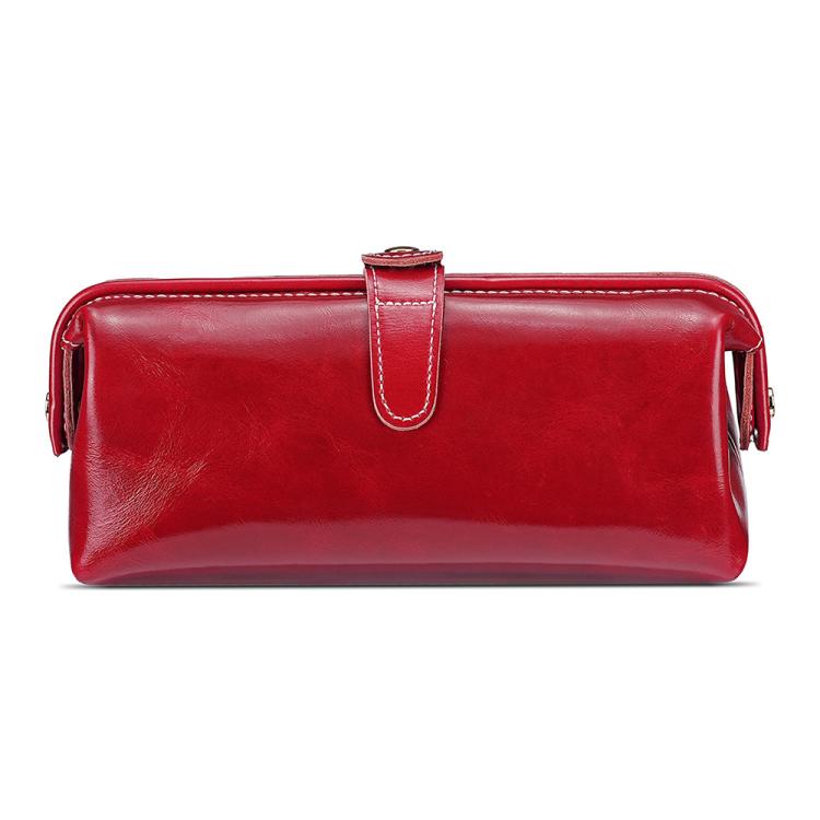 Borsa portaoggetti in pelle cerata per cosmetici