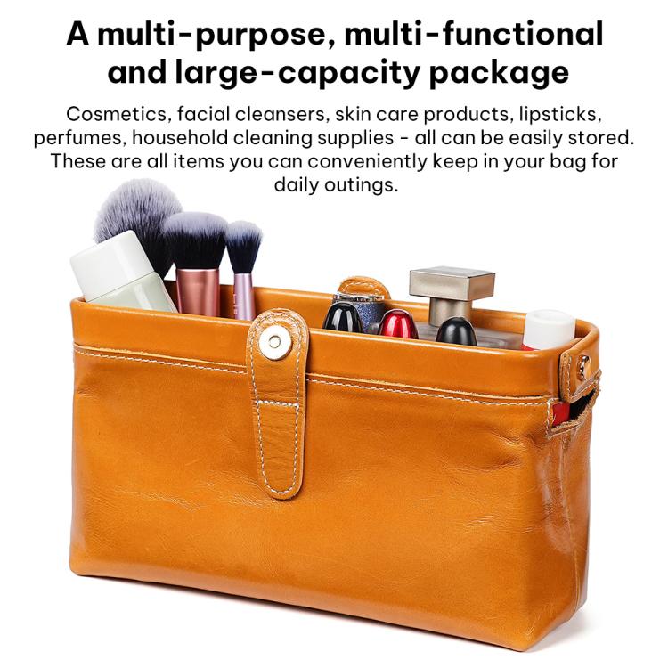 Borsa portaoggetti in pelle cerata per cosmetici