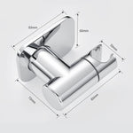 Supporto soffione doccia in acciaio inox girevole 360°
