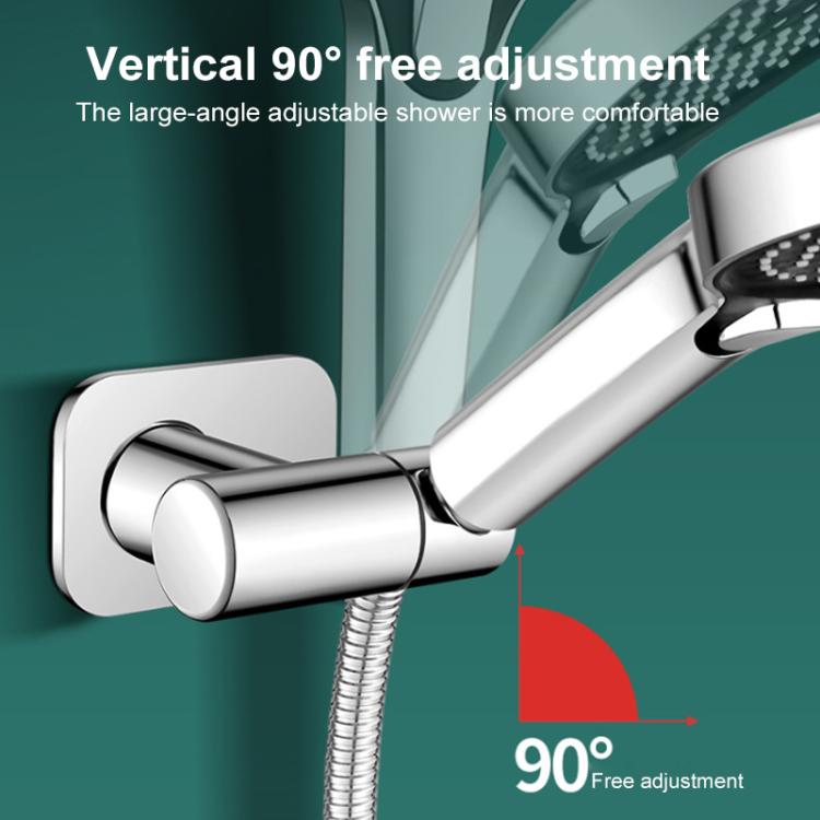 Supporto soffione doccia in acciaio inox girevole 360°