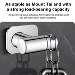 Supporto soffione doccia in acciaio inox girevole 360°