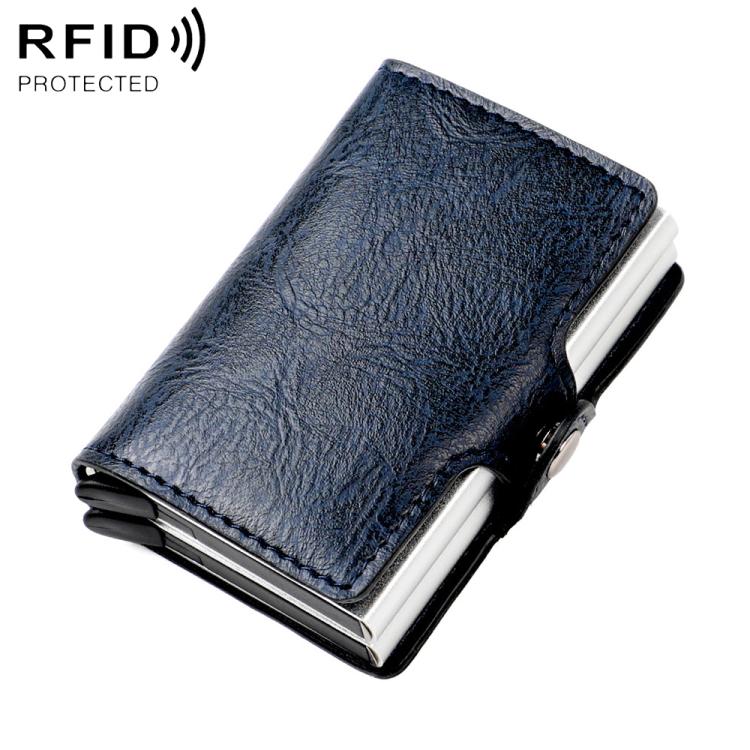 Borsa porta carte RFID doppio strato in lega alluminio