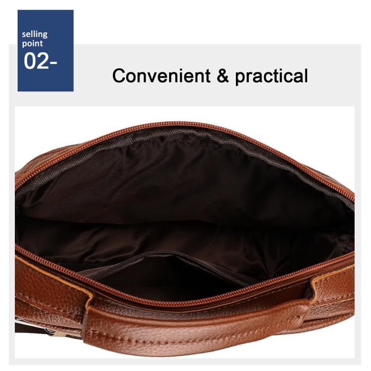 Borsa a mano e tracolla multifunzionale in pelle bovina