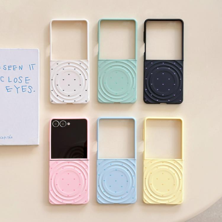 Cover per Samsung Galaxy Z Flip7 5G con texture a onda magnetica e motivo a