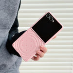 Cover per Samsung Galaxy Z Flip7 5G con texture a onda magnetica e motivo a