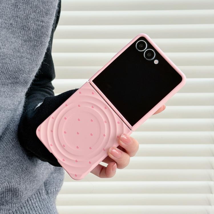 Cover per Samsung Galaxy Z Flip7 5G con texture a onda magnetica e motivo a