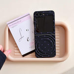 Cover per Samsung Galaxy Z Flip7 5G con texture a onda magnetica e motivo a