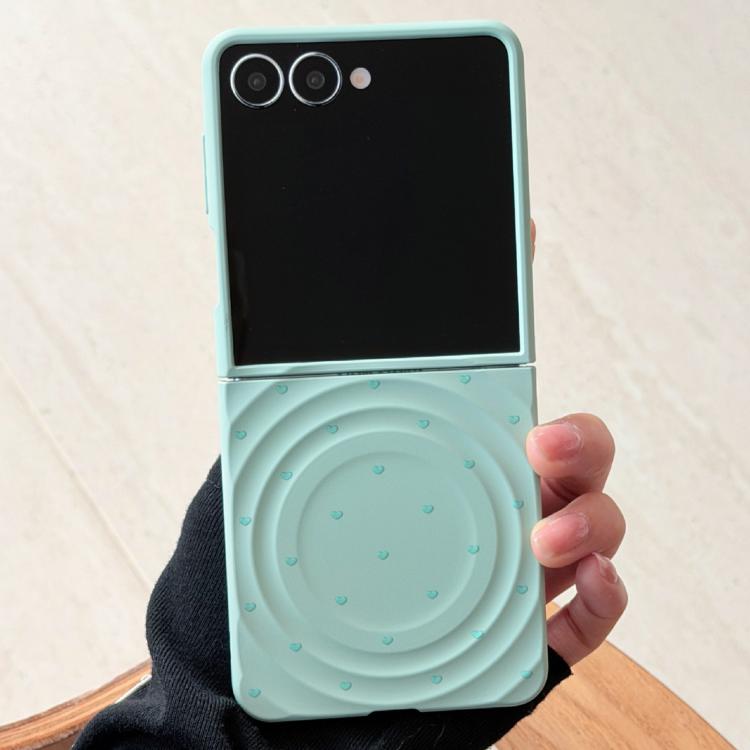 Cover per Samsung Galaxy Z Flip7 5G con texture a onda magnetica e motivo a