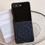 Cover per Samsung Galaxy Z Flip7 5G con texture a onda magnetica e motivo a
