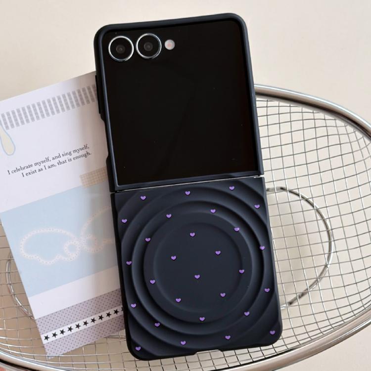 Cover per Samsung Galaxy Z Flip7 5G con texture a onda magnetica e motivo a