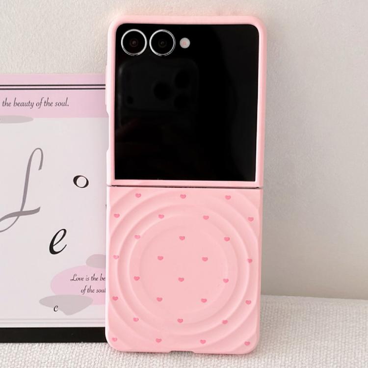 Cover per Samsung Galaxy Z Flip7 5G con texture a onda magnetica e motivo a