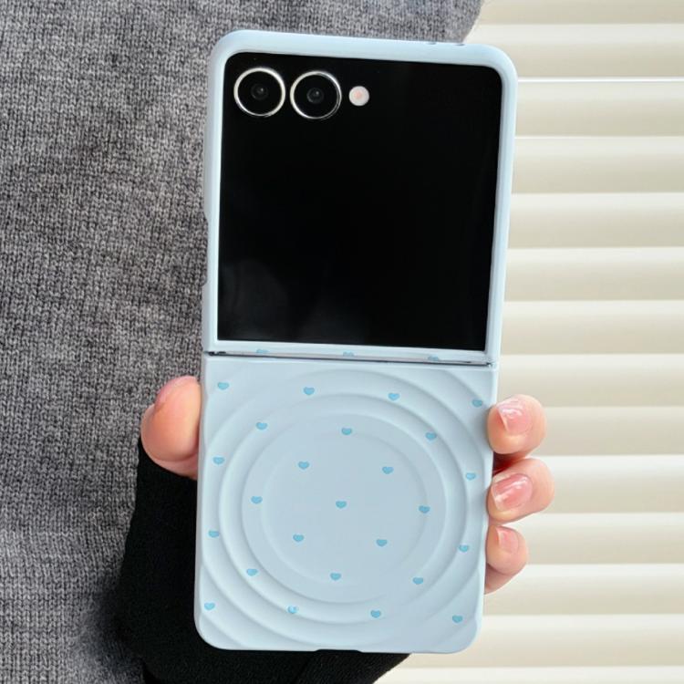 Cover per Samsung Galaxy Z Flip7 5G con texture a onda magnetica e motivo a