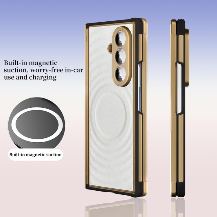 Custodia magnetica in TPU con ecopelle per Samsung Galaxy Z Fold7 5G