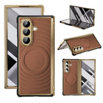 Custodia magnetica in TPU con ecopelle per Samsung Galaxy Z Fold7 5G