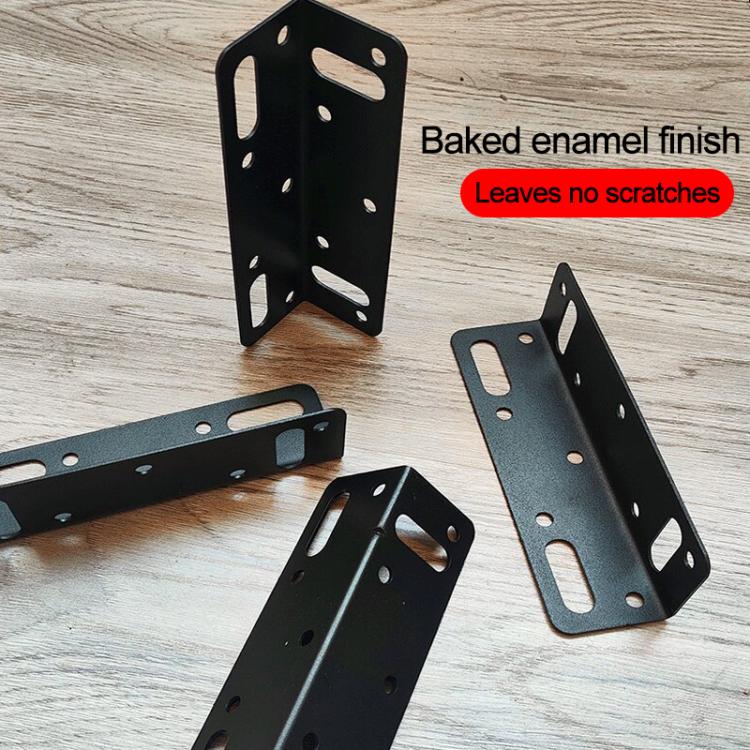 Set 10 staffe angolari in acciaio inox per mobili