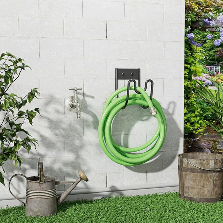 Gancio a U in acciaio per tubo da giardino 18x11x13 cm
