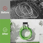 Gancio a U in acciaio per tubo da giardino 18x11x13 cm