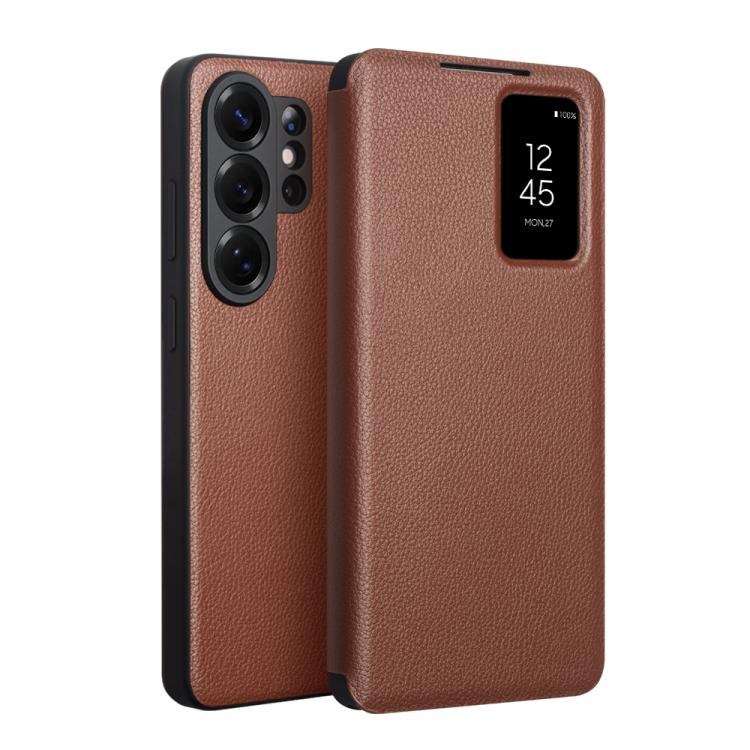 Custodia magnetica in vera pelle per Galaxy S26+ 5G, Samsung Galaxy S26 Ultra 5G