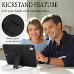 Custodia tablet PU effetto pelle con supporto per iPad