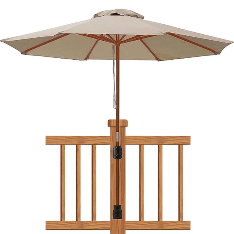 Set 2 supporti in metallo per ombrelloni da giardino