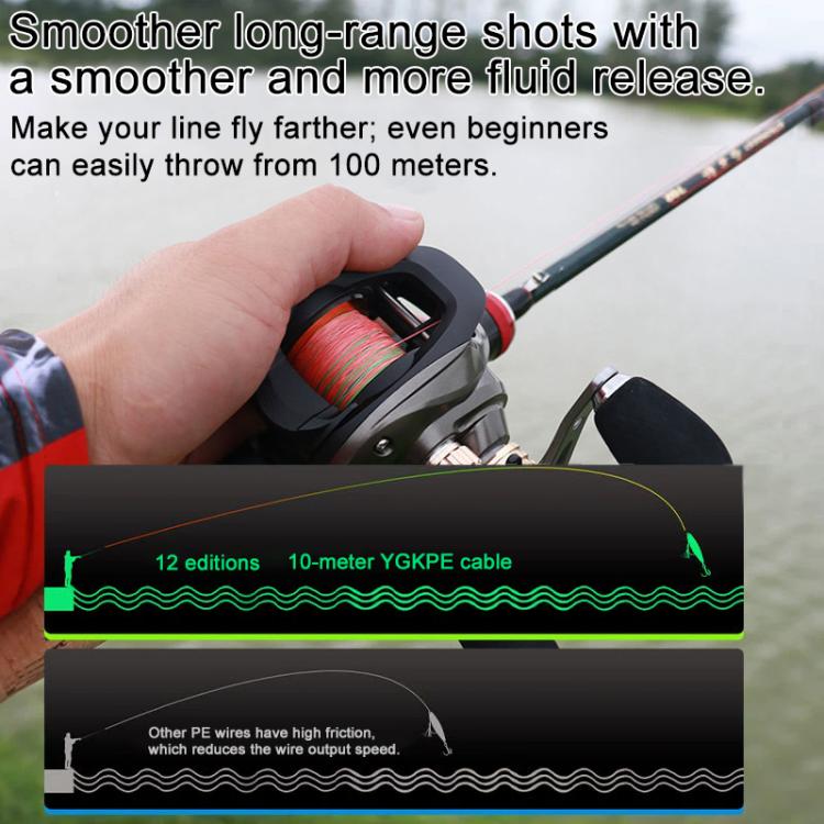 Filo da pesca intrecciato in PE a 12 fili colorati 300m