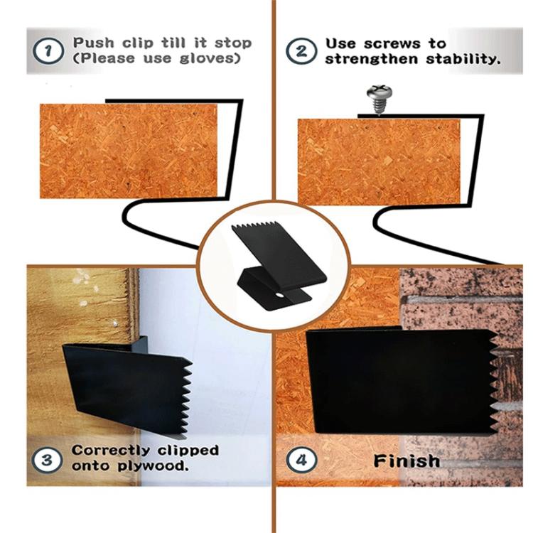 Clip di fissaggio universali in metallo per pannelli finestre
