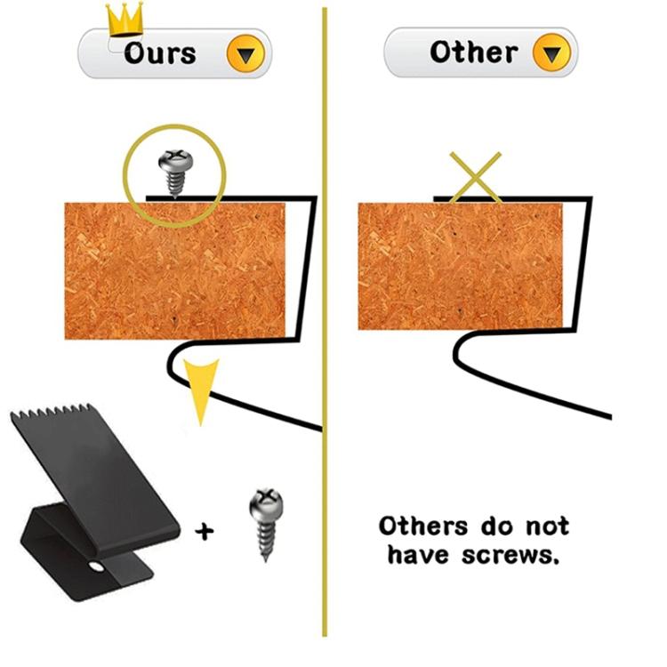 Clip di fissaggio universali in metallo per pannelli finestre