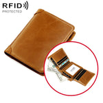 Portafoglio uomo in pelle bovina con protezione RFID