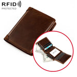 Portafoglio uomo in pelle bovina con protezione RFID