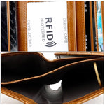 Portafoglio uomo in pelle bovina con protezione RFID