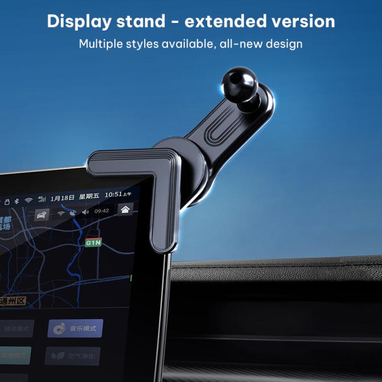 Asta prolunga per schermo auto con base supporto telefono