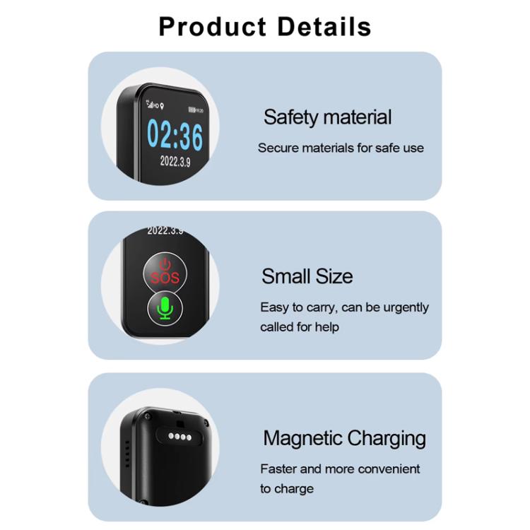 Localizzatore GPS 4G con display TFT 1" per anziani e bambini