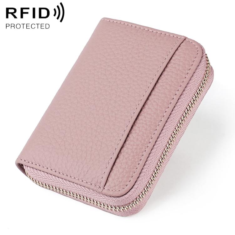 Borsa porta carte antifurto RFID in pelle KB19