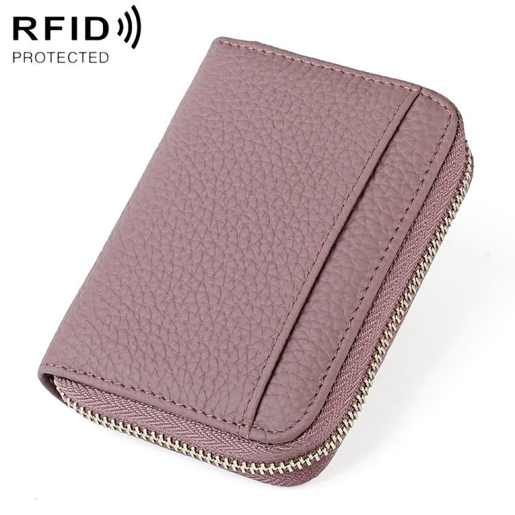 Borsa porta carte antifurto RFID in pelle KB19