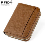 Borsa porta carte antifurto RFID in pelle KB19