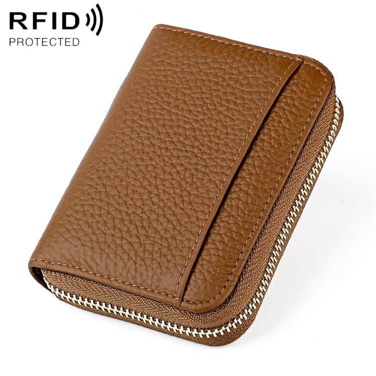Borsa porta carte antifurto RFID in pelle KB19